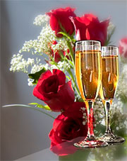 Pratt Taber - champagne, flowers and chocolates